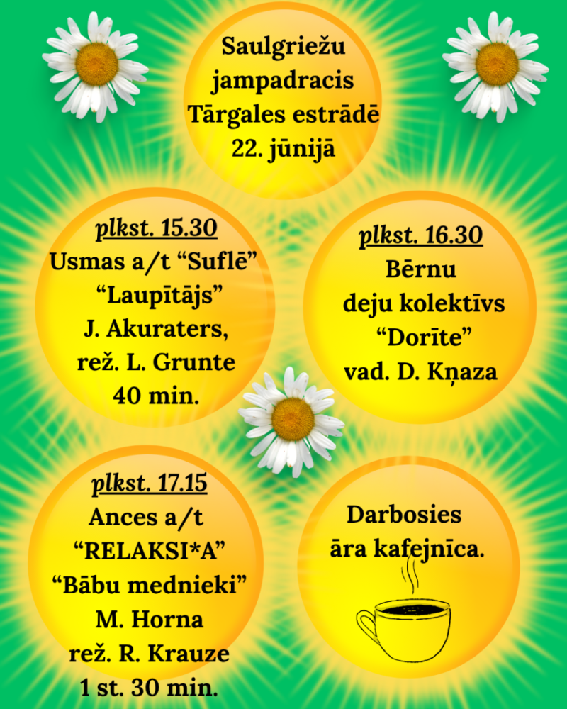 Tārgalē svinēs saulgriežus