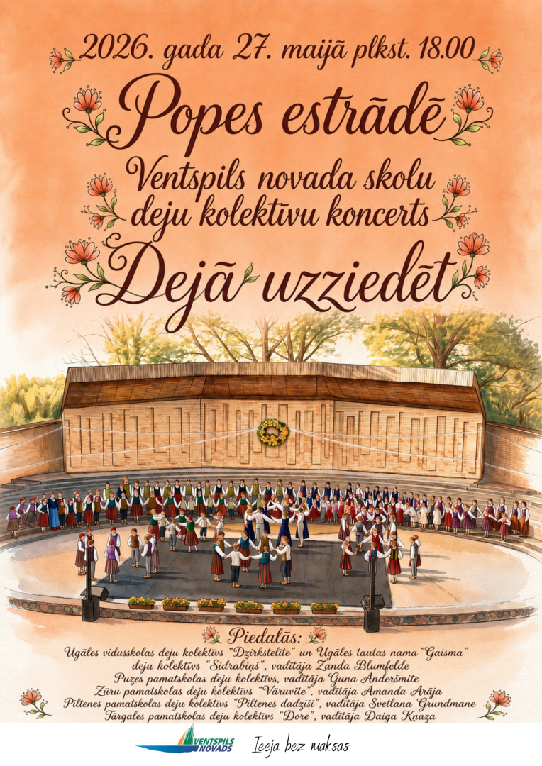 Popē notiks novada skolu deju svētki