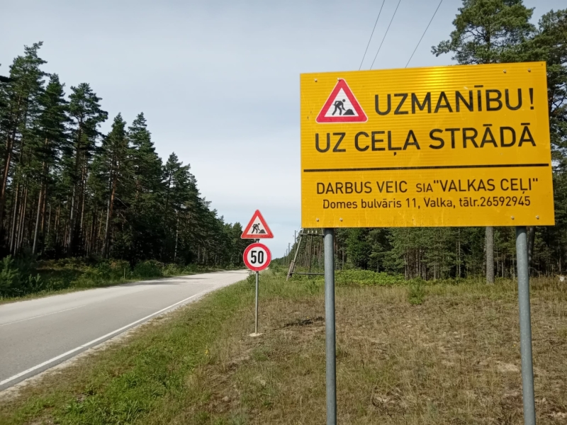 Ceļu remontdarbi