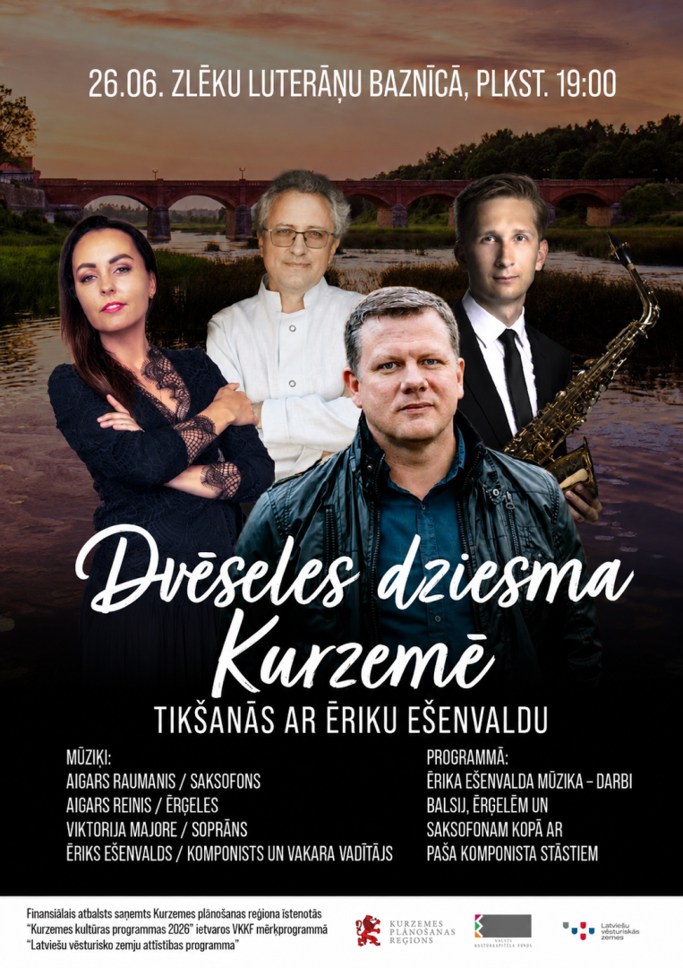 Zlēku baznīcā notiks koncerts