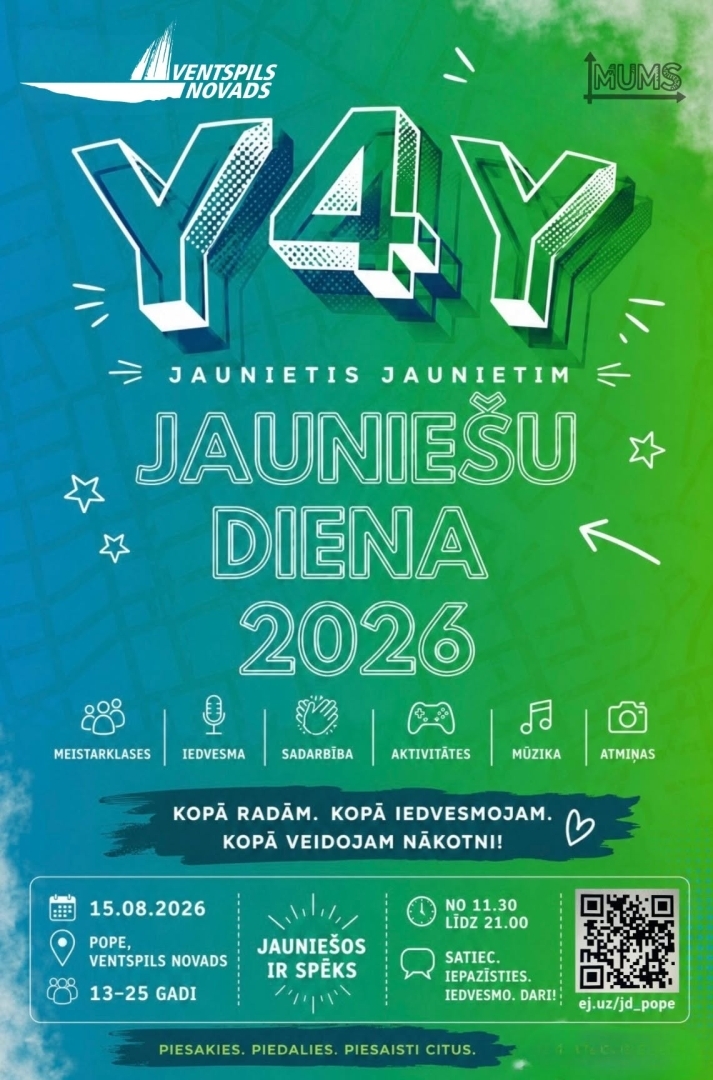 Popē notiks jauniešu diena