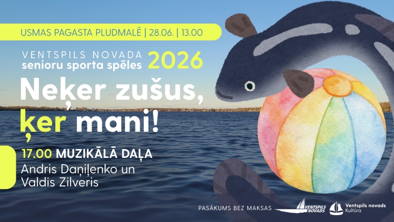 Usmas pludmalē pulcēsies Ventspils novada aktīvākie seniori