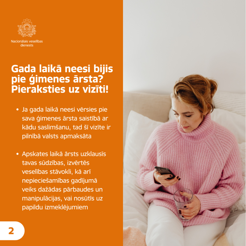 Nacionālais veselības dienests (NVD) ir apkopojis informāciju par visām valsts apmaksātajām profilaktiskajām pārbaudēm, kuras ir pieejamas Latvijas iedzīvotājiem.