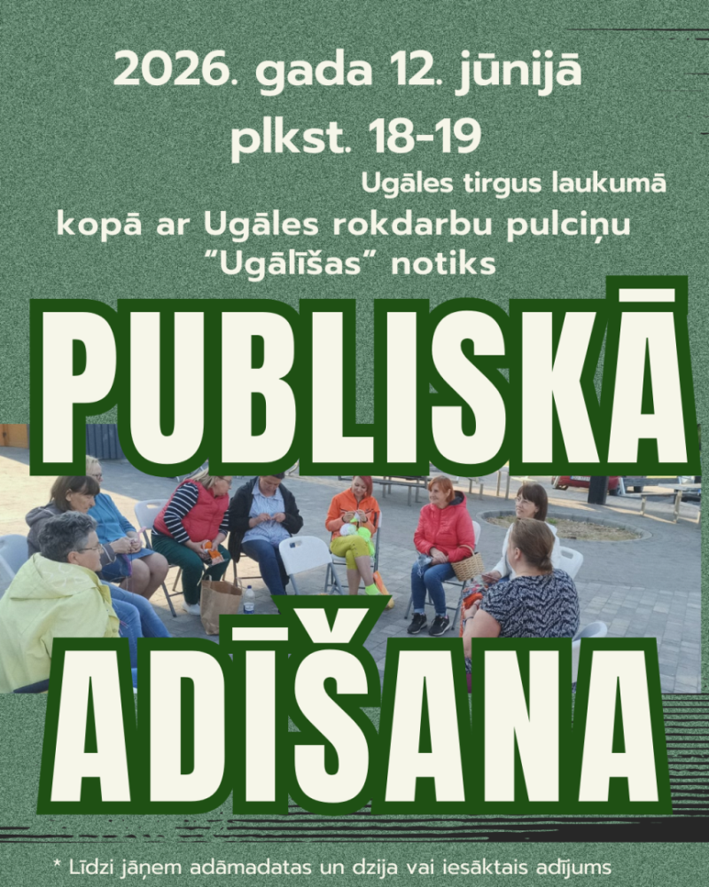 Ugālē notiks publiskā adīšana