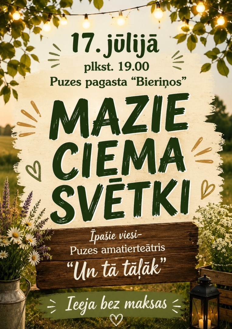 Puzē notiks Mazie ciema svētki