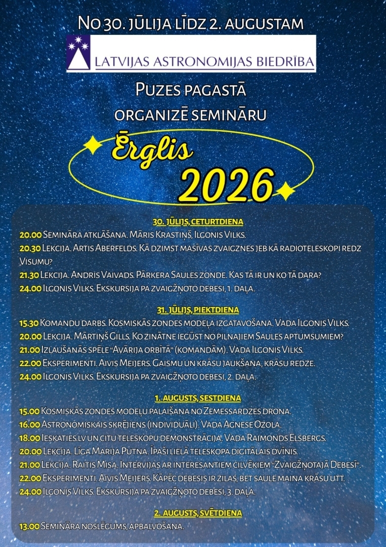 Seminārs "Ērglis 2026" notiks Blāzmā