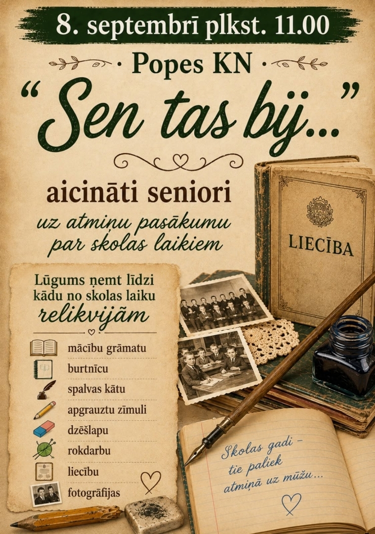 Popē notiks senioru tikšanās
