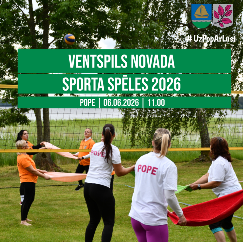 Sporta spēles šogad notiks Popē