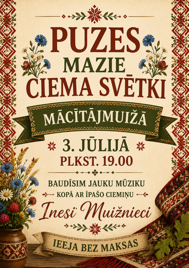 Puzē svinēs ciema svētkus