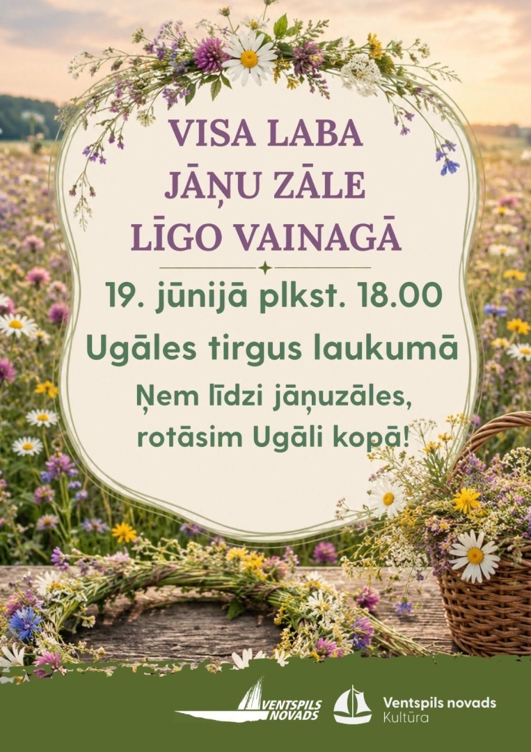 Ugālē veidos Līgo vainagu