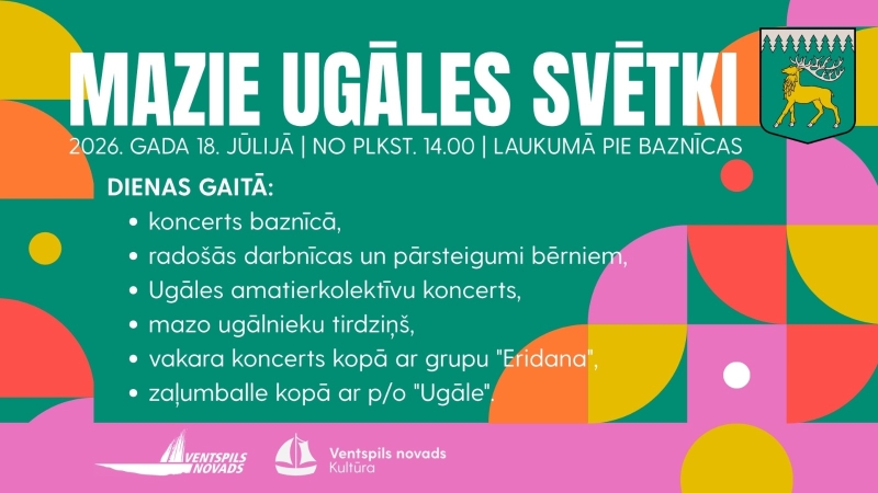 Aicināti uz mazajiem Ugāles svētkiem