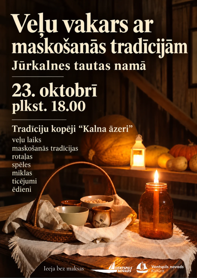 Jūrkalnē notiks veļu vakars ar maskošanās tradīcijām