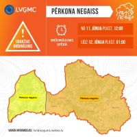 Latvijā būs negaiss