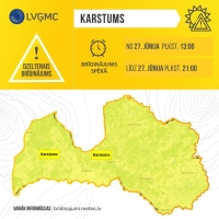 Latvijā gaidāms stiprs karstums