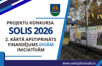Projektu konkursa "Solis 2026" otrajā kārtā piešķirts finansējums divām iniciatīvām