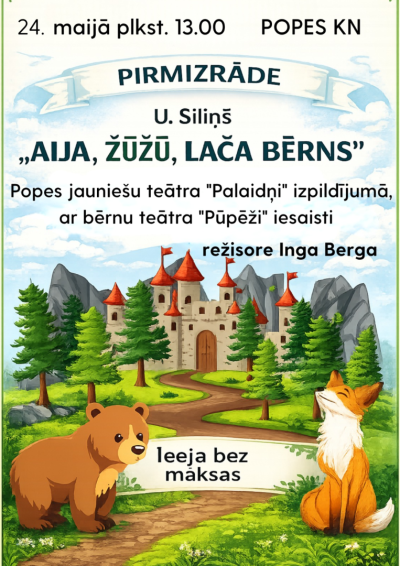 Popē notiks teātra diena
