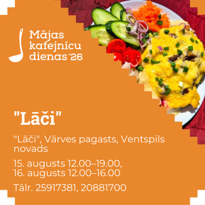 "Lāču" saimnieki pirmo reizi piedalīsies Mājas kafejnīcu dienās