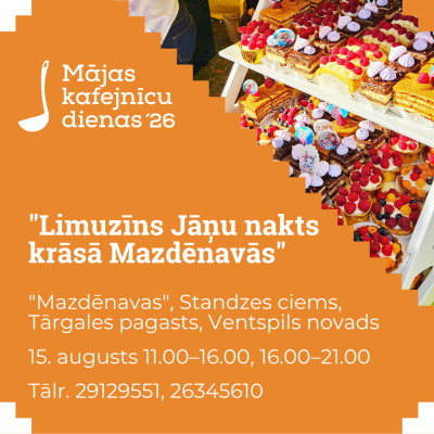 Mājas kafejnīcu dienās viesus uzņems Tārgales pagastā "Mazdēnavās"