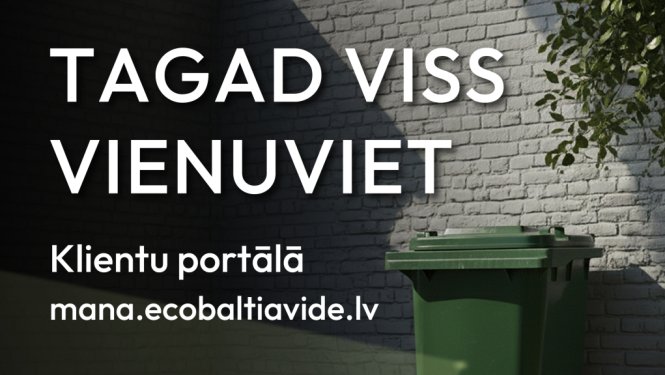 “Eco Baltia vide” klientiem pieejams pašapkalpošanās portāls 