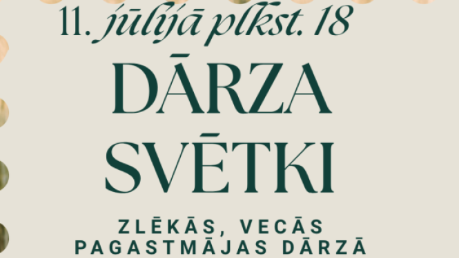 Svinēs Dārza svētkus Zlēkās