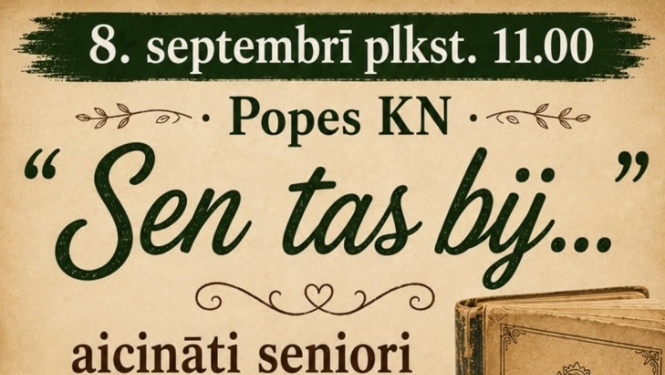 Popē notiks senioru tikšanās