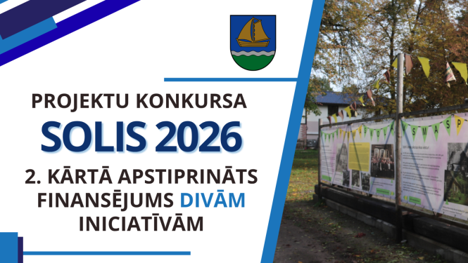Projektu konkursa "Solis 2026" otrajā kārtā piešķirts finansējums divām iniciatīvām