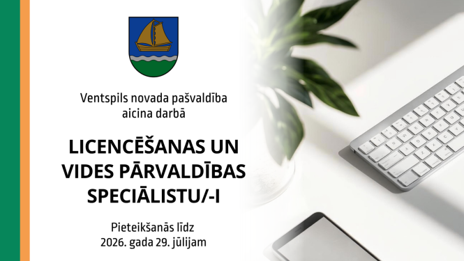 aicina pastāvīgā darbā Licencēšanas un vides pārvaldības speciālistu/-i