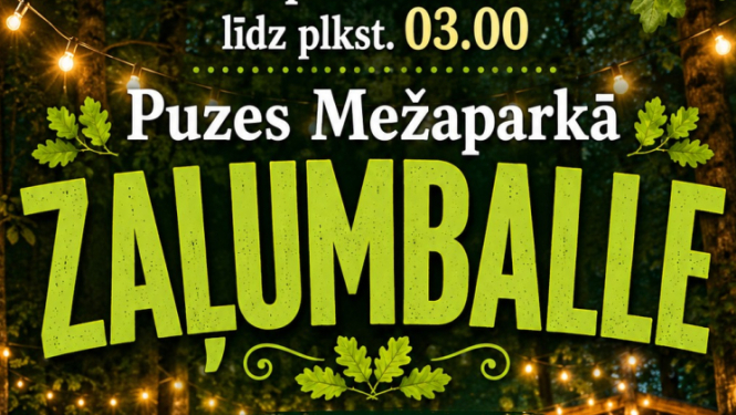 Puzē notiks zaļumballe