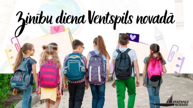 Tuvojoties 1. septembrim, Ventspils novada pašvaldība informē par Zinību dienu novada izglītības iestādēs