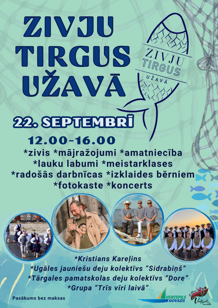Užavas zivju tirgus afiša