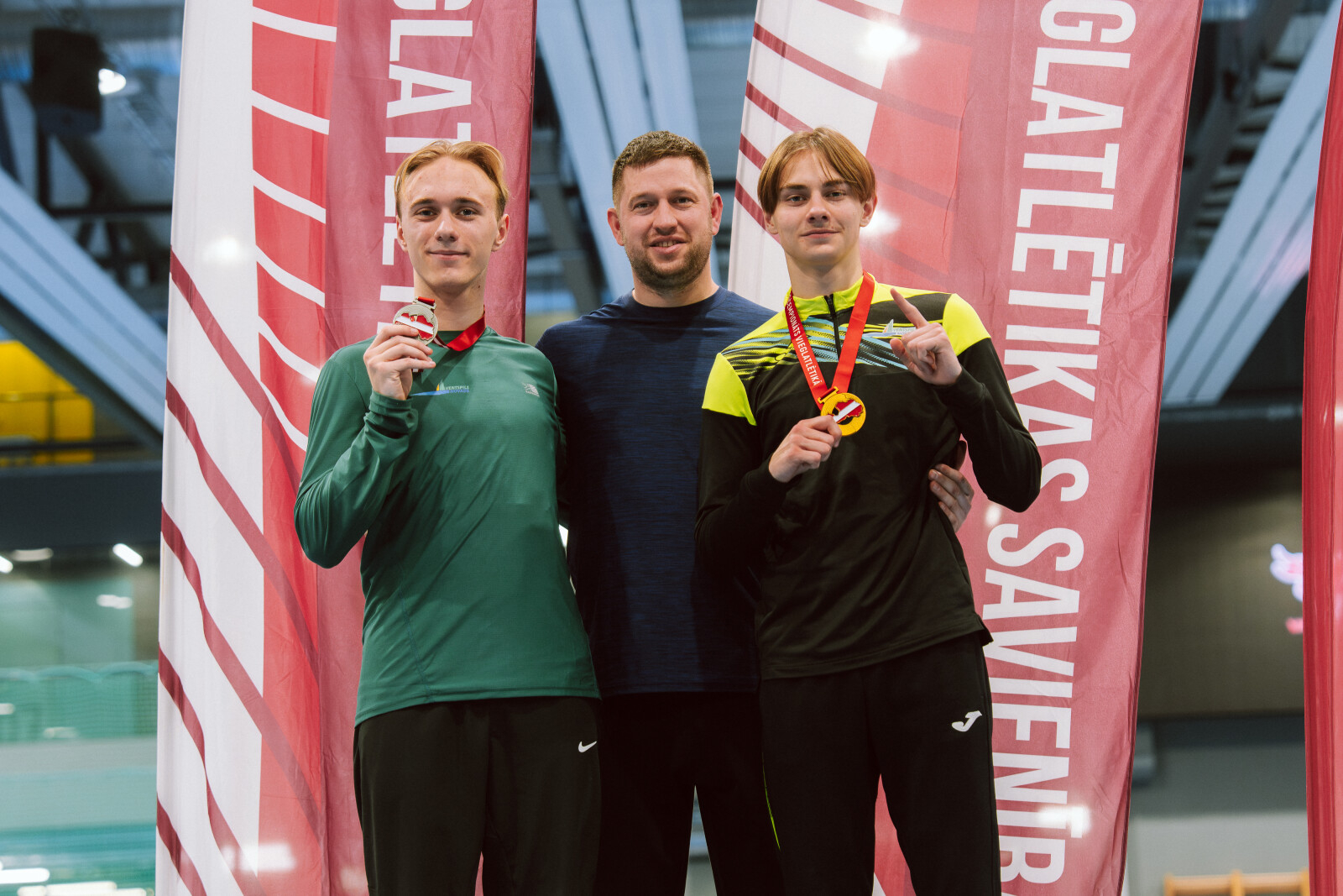 Ralfs un Elans ar treneri K. Gulbi