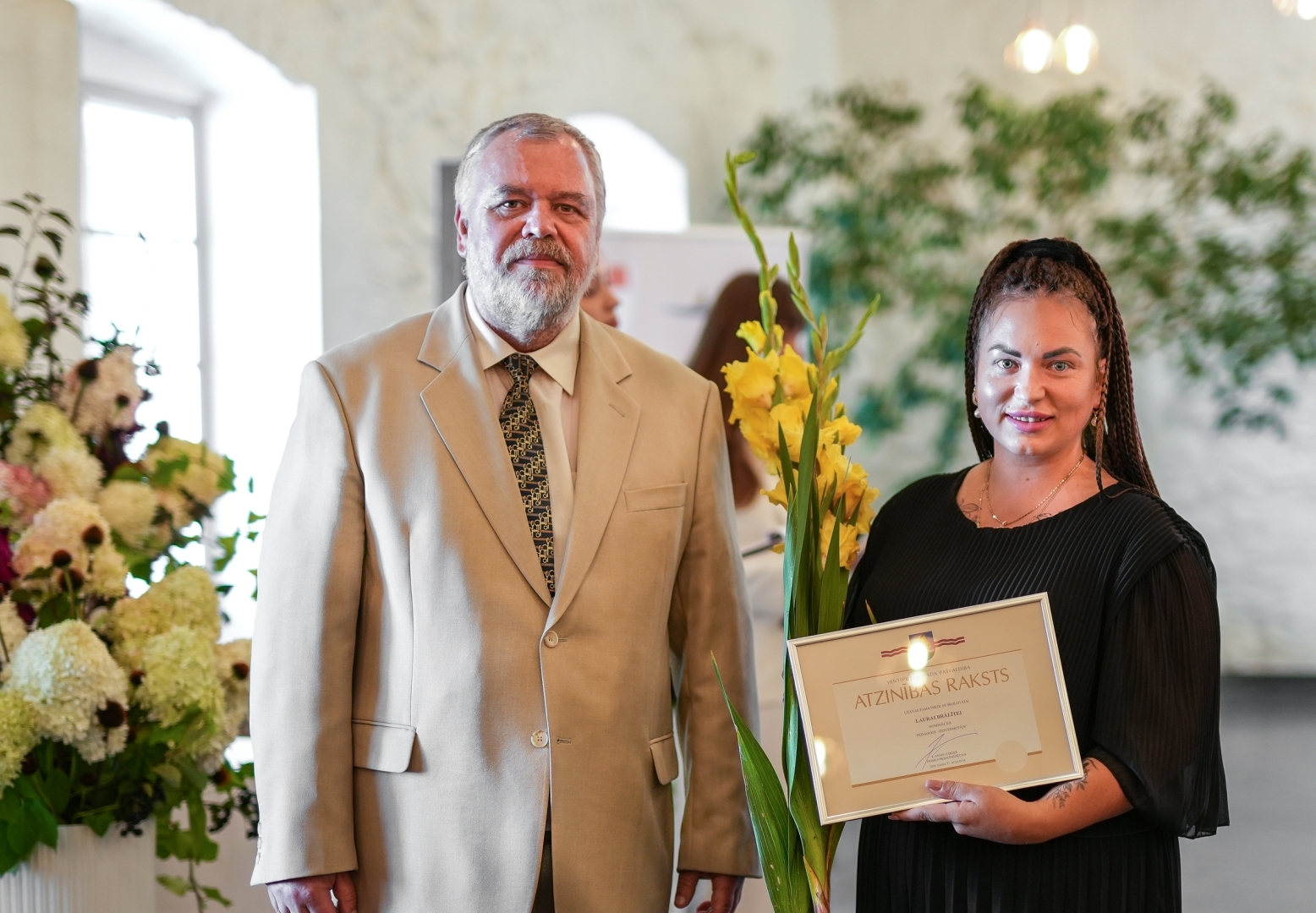 Vārves muižā tika sveikti pedagogi