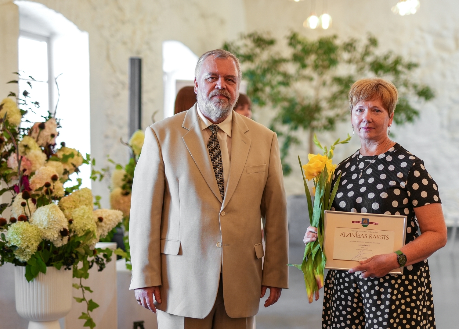 Vārves muižā tika sveikti pedagogi