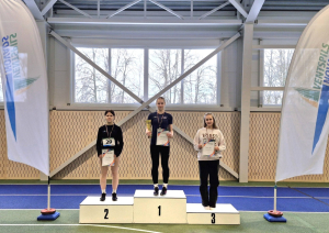 60 m barjerskrējiena meiteņu pjedestāls