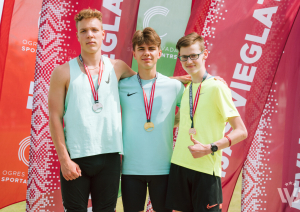 Sportisti ar medaļām
