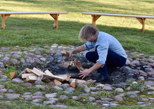 Tiek gatavots ugunskurs