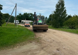 Ventspils novada Jūrkalnes pagastā ar Eiropas Savienības fonda atbalstu veic ceļa posma pārbūves darbus  