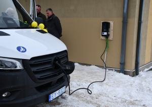 Jauno elektroautobusu svinīgā atklāšana