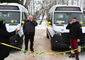 Jauno elektroautobusu svinīgā atklāšana