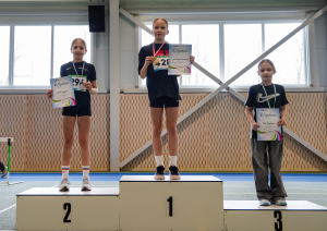 Sportisti uz pjedestāla 