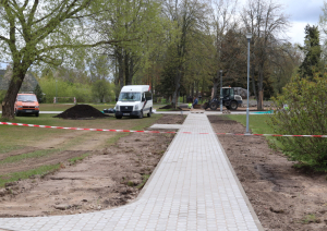 Piltenē notiek remontdarbi