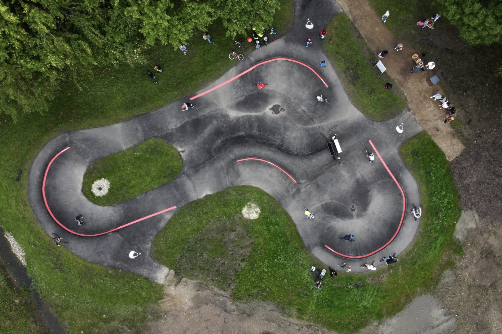 Tārgales velotrase no augšas