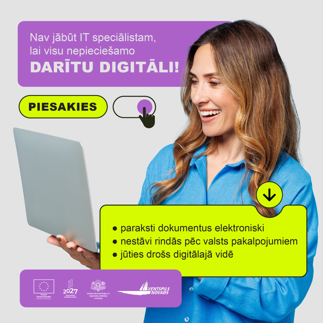 Piesakies digitālajām apmācībām