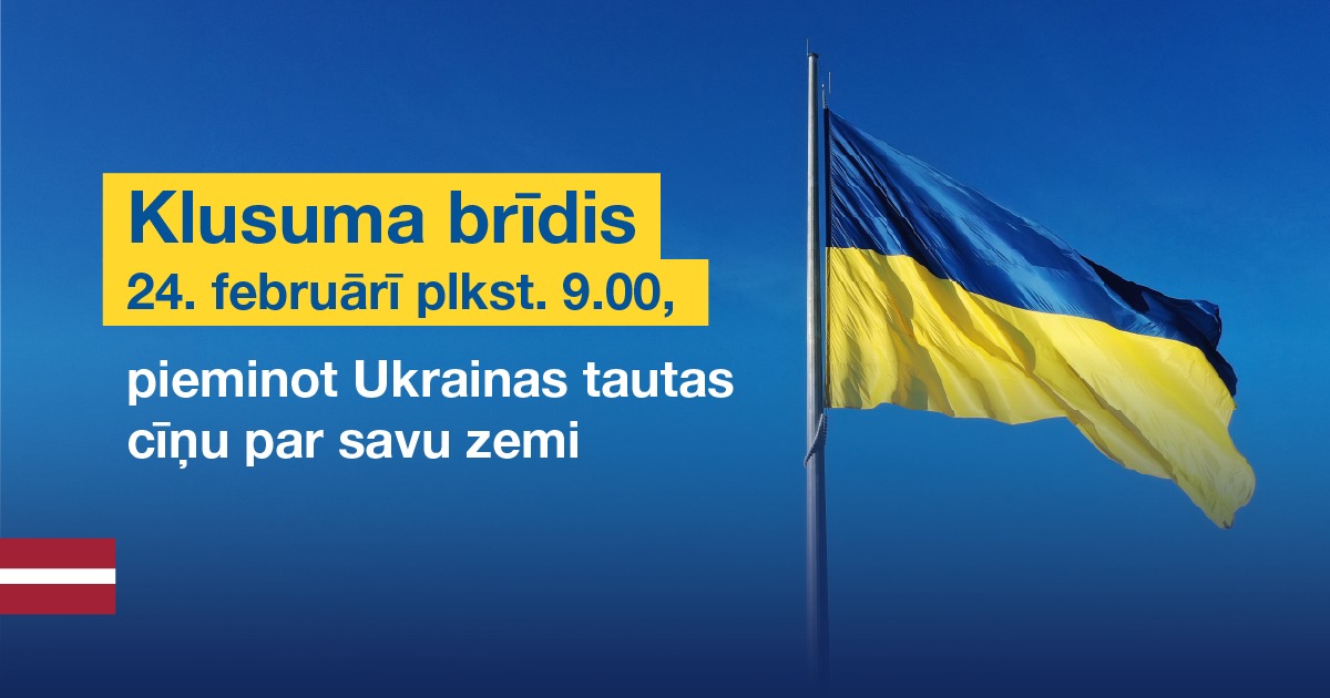 Aicinājums vienoties klusuma brīdī