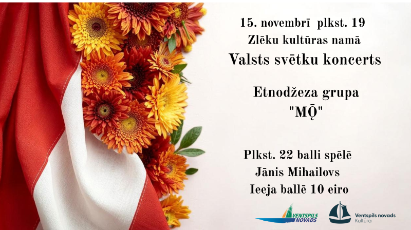 Zlēkās notiks valsts svētku koncerts