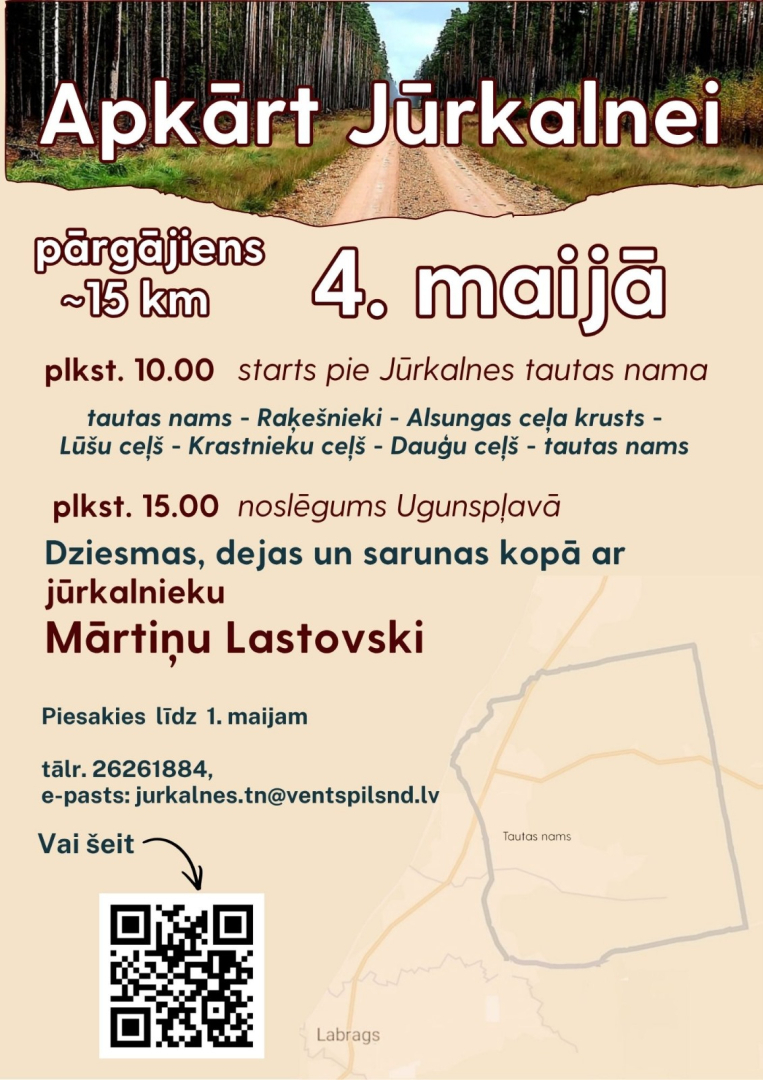 Jūrkalnē notiks pārgājiens