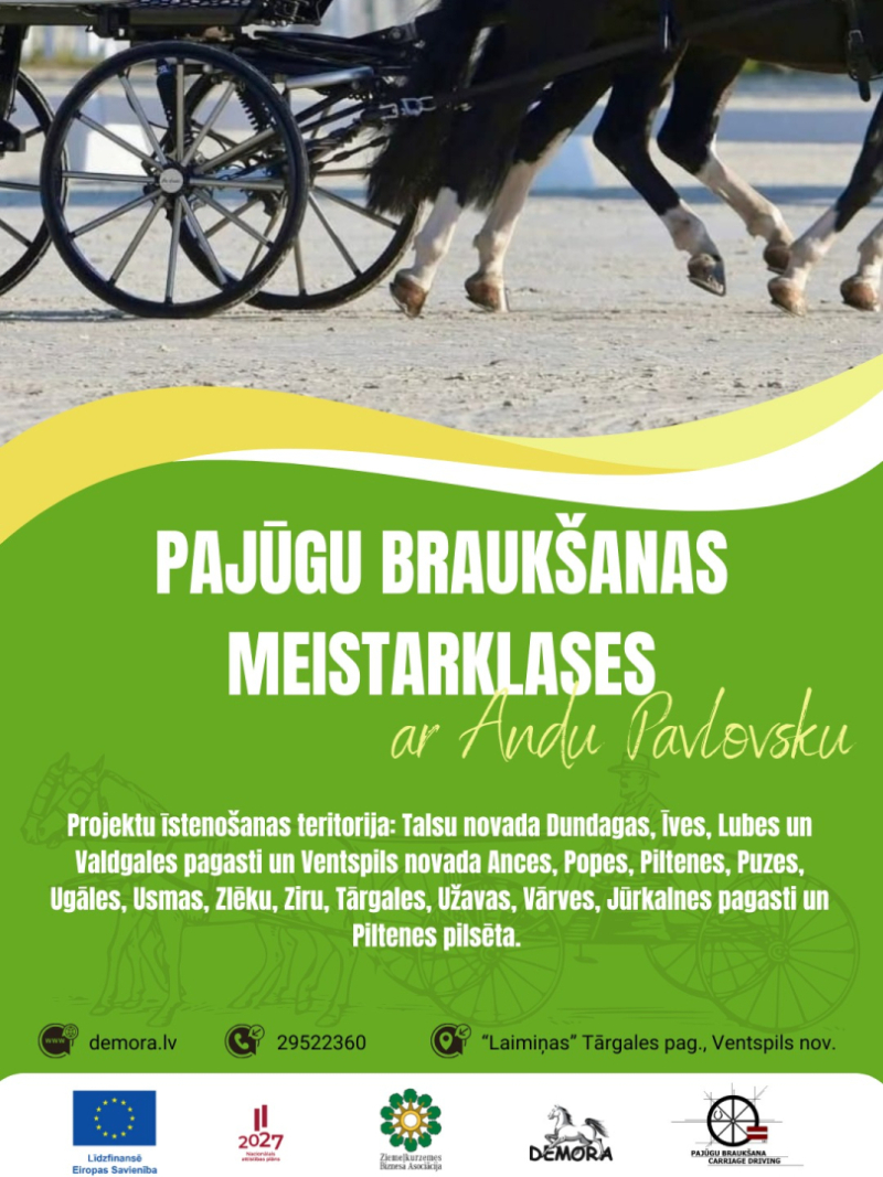Notiks pajūgu braukšanas meistarklase