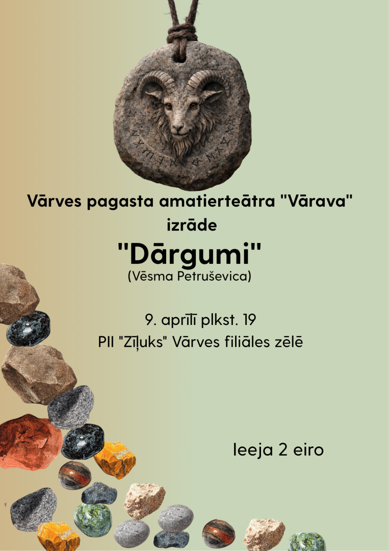 Vārvē notiks teātra izrāde