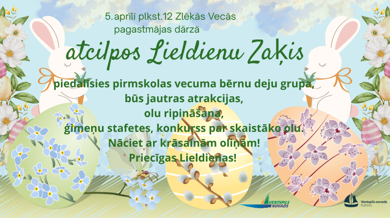 Zlēkās svinēs Lieldienas