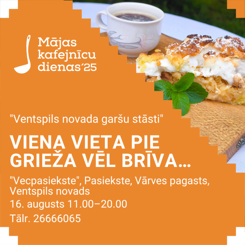 "Viena vieta pie Grieža vēl brīva..." viesus gaidīs "Vecpasiekstē", Vārves pagastā 16. augustā